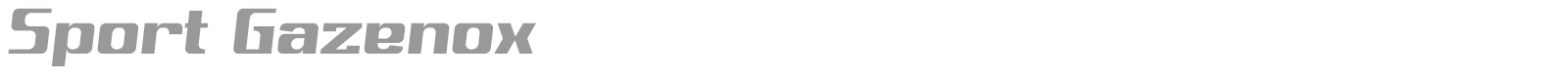 Sport Gazenox font preview